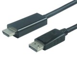 PremiumCord KPORTADK01-01 video átalakító kábel 1 M DisplayPort HDMI Fekete