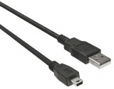 PremiumCord USB 2.0 - mini USB kábel fekete 1m (KU2M1A)