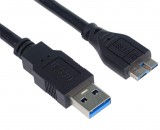 PremiumCord USB 3.0 A dugó - Micro B dugó kábel 1m (KU3MA1BK)