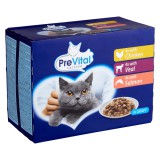 Prevital alutasakos macskaeledel vegyes szószban 12x100