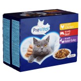 Prevital alutasakos macskaeledel vegyes zselében 12x100g