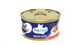 PreVital Mousse Adult macskakonzerv - lazac 85 g