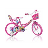 Princess rózsaszín gyerek bicikli 16-os méretben - Dino Bikes kerékpár
