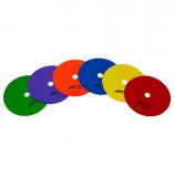 PRO-Sport Korong alakú padlójelölő szett – 15 cm, 6 db-os, lyukas kivitel – A-Sport