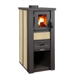 PRO TERMO Lava ceramic bézs kályha 6 kW üvegajtó