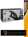Procera PROTECTIVE BLACK latex egyszerhasználatos púdermentes munkakesztyű doboz 100 db - egyéni védőeszköz