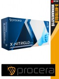 Procera X-NITRIGLO BLUE latex egyszerhasználatos púdermentes munkakesztyű doboz 100 db - egyéni védőeszköz