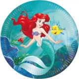 Procos Ariel a kis hableány 8db-os papírtányér szett 23cm-es