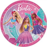 Procos Barbie 8db-os papírtányér szett 23cm-es