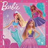 Procos Barbie papírszalvéta szett – 2 rétegű, 33x33 cm, 20db