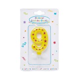 Procos Csillagos számgyertya 9-es