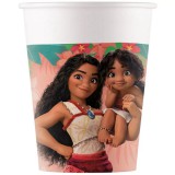 Procos Disney Hercegnők Vaiana 2 papírpohár 8db-os szett 200ml