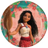 Procos Disney Hercegnők Vaiana 2 papírtányér 8db-os szett 23cm
