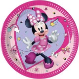 Procos Disney Minnie egér 8db-os papírtányér szett 20cm-es