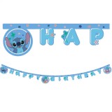 Procos Disney Stitch szülinapi "Happy Birthday" felirat party banner 200cm