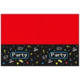 Procos Gamer mintás piros-fekete műanyag asztalterítő 120x180cm