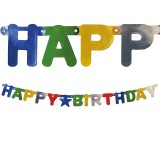 Procos Happy Birthday fűzér – metál színekben