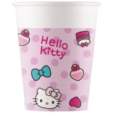 Procos Hello Kitty 8 db-os papírpohár szett 200ml