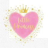 Procos Little Princess papírszalvéta szett – 2 rétegű, 33x33 cm, 20db