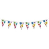 Procos Lufi mintás újrahasznosítható party zászlófüzér 230cm