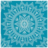 Procos Mandala kék-fehér 2 rétegű papírszalvéta 20db-os csomag