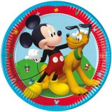 Procos Mickey egér mintás papírtányér 8db-os szett 23cm