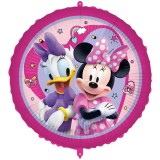 Procos Minnie egér és Daisy mintás rózsaszín fólia lufi 46cm