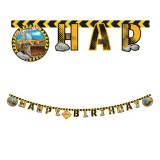 Procos Munkagép mintás party banner 200cm