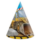 Procos Munkagép mintás party kalap 6db-os szett