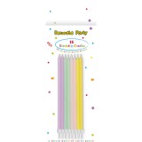 Procos Pasztell színű szülinapi gyertya 16db-os szett