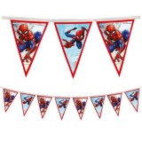 Procos Pókember mintás újrahasznosítható party zászlófüzér 230cm