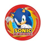 Procos Sonic a sündisznó 8db-os papírtányér szett 20cm-es