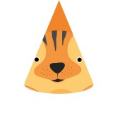 Procos Tigris mintás party kalap 6db-os szett