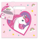 Procos Unikornis mintás újrahasznosítható ajándéktáska 4db-os szett
