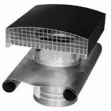 Prodmax Fém tetőátvezető fekete 125mm