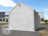 Profi everest raktársátor 6 x 12 m B típusú, tűzálló 4x3,9 m-es bejáróval, szürke