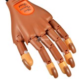 Profi gyakorló kéz műkörömépítéshez - realisztikus szilikon modell oktatási célokra