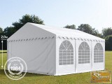 Profi professional 6x6 m, +2 m rendezvénysátor 550g/m2, fehér színben