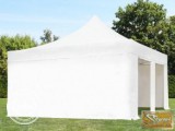Profi professzionális aluline pavilon 5x5m, fehér oldalfallal
