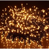 Progarden 1200 LED-es BOA fényfüzér, kültéri-beltéri hálózati adapteres, időzíthető 6/18 órás, 8 féle fényjátékkal, extra meleg fehér, 24 m,IP44