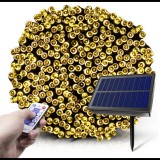 Progarden 16 m-es 800 LED-es BOA fényfüzér, hybrid tölthető-napelemes, meleg fehér, 8 világítási mód, időzíthető, távvezérlővel