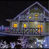 Progarden 180 LED-es jégcsap kültéri-beltéri fényfüzér, hálózati adapteres IP44, hideg fehér, 6 méteres