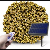 Progarden 21 m-es 480 LED-es fényfüzér, hybrid tölthető-napelemes, meleg fehér, 8 világítási mód, időzíthető, távvezérlős