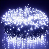 Progarden 800 LED-es BOA fényfüzér, kültéri-beltéri hálózati adapteres, időzíthető 6/18 órás, 8 féle fényjátékkal, hideg fehér, 16 m, IP44