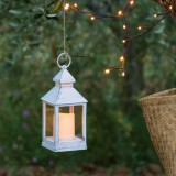 Progarden Adventi LED-es elemes időzíthető dekor mécses, gyertyával,  23 x 10 cm, fehér