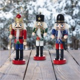 Progarden Diótörő figura 3 db-os szett fa 12,5 cm figurás karácsonyfadísz