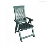 ProGARDEN LOIRA 5 pozíciós szék zöld színben