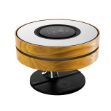 Promate  Mirth 3-in-1 Contemporary Designed Wireless Speaker with Desk Lamp and Wireless Charger Wood MIRTH.UNI
