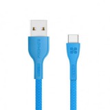 Promate PowerBeam-C USB-A - USB-C kábel 1.2m kék (6959144040431) (P6959144040431) - Adatkábel