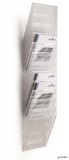 Prospektustartó, fali, álló, A4, DURABLE "FLEXIBOXX 12", áttetsző